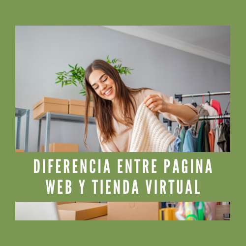 Diferencia entre pagina web y tienda virtual