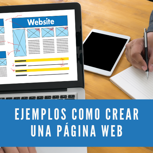 Ejemplos como crear una página web
